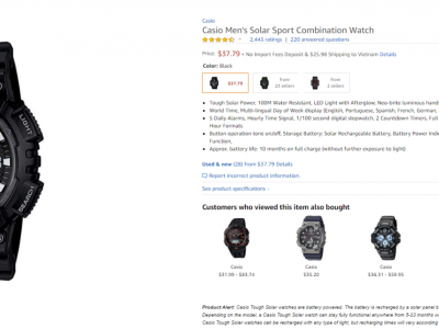 Hướng dẫn chi tiết cách mua đồng hồ trên Amazon
