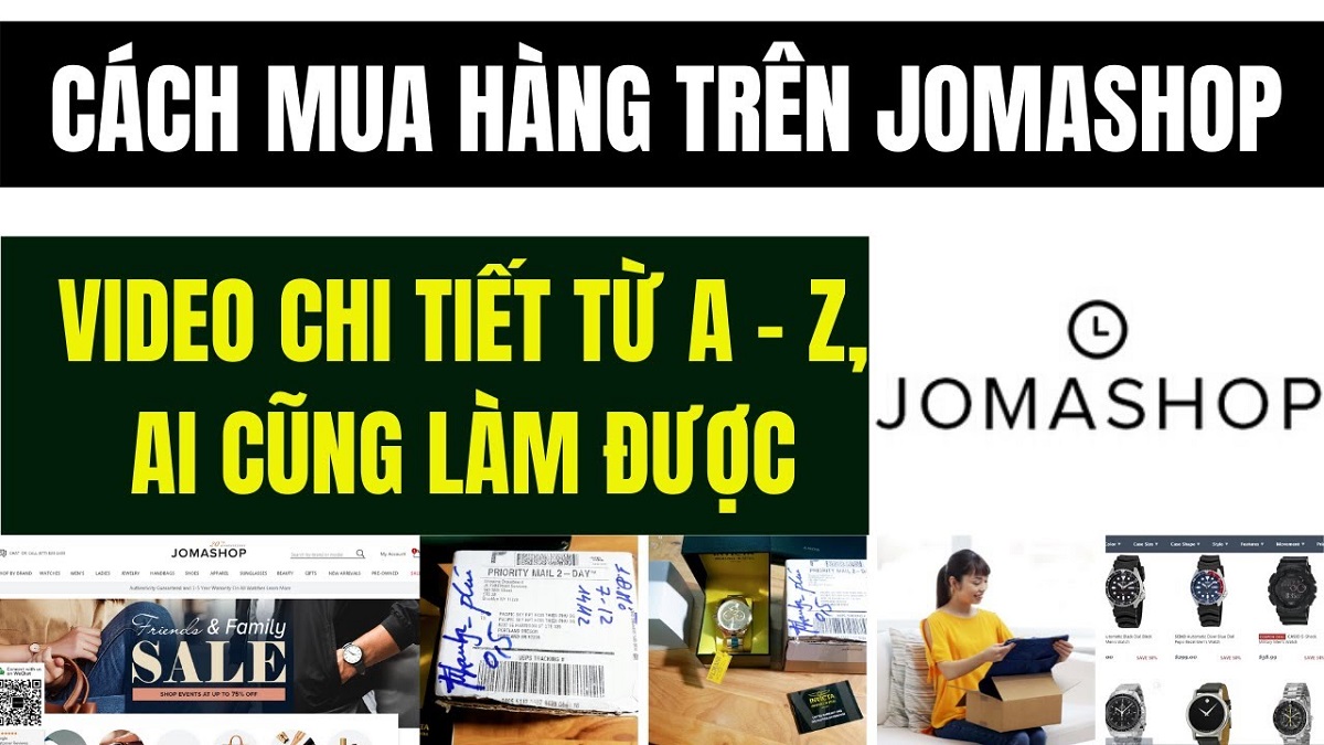Cách mua hàng Jomashop, order, đặt hàng Jomashop chính hãng