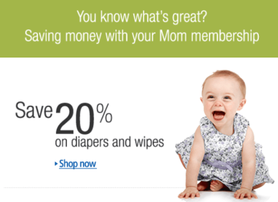 Sử dụng Amazon Mom sẽ giúp bạn tiết kiệm từ 15 - 20% tiền mua đồ cho bé
