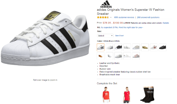 Amazon một trong những địa chỉ web order giày Mỹ uy tín, chất lượng